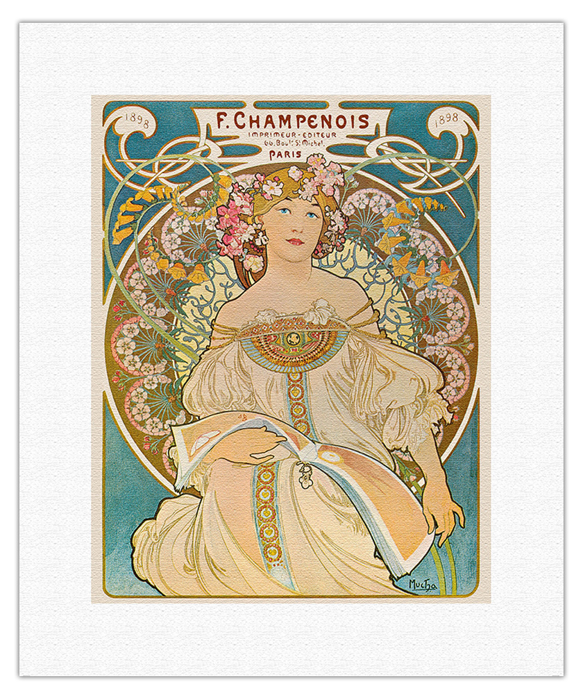Beer of the Muse - Vintage French Advertising Poster by