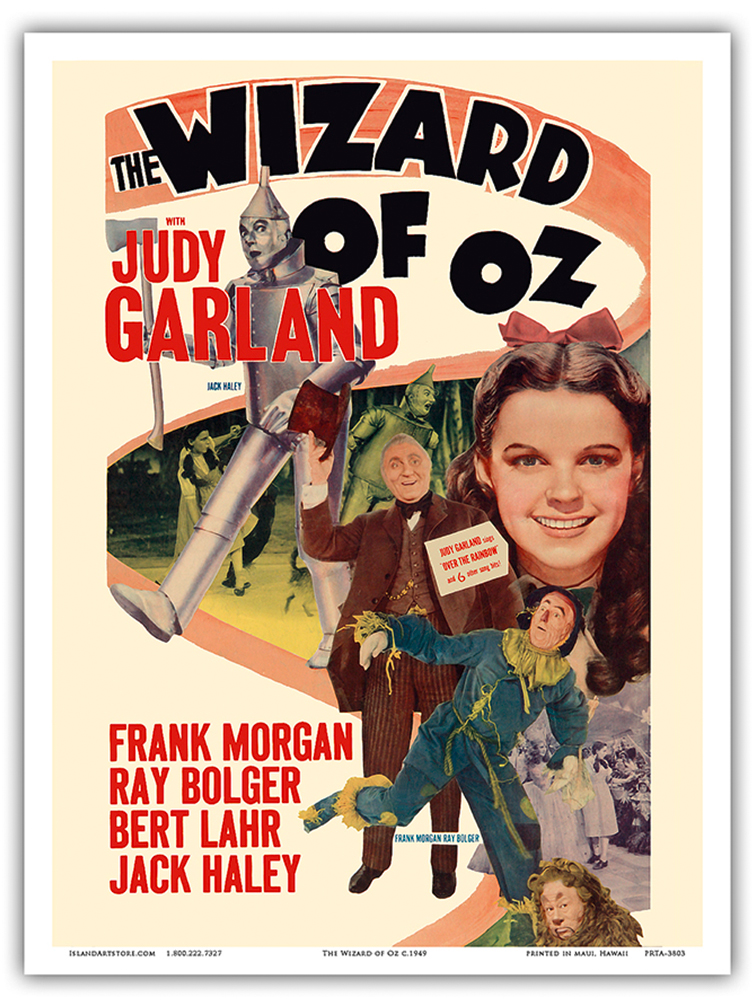 The Wizard of Oz - Starring Judy Garland - Vintage Film Movie Poster 1949 - Picture 16 of 25