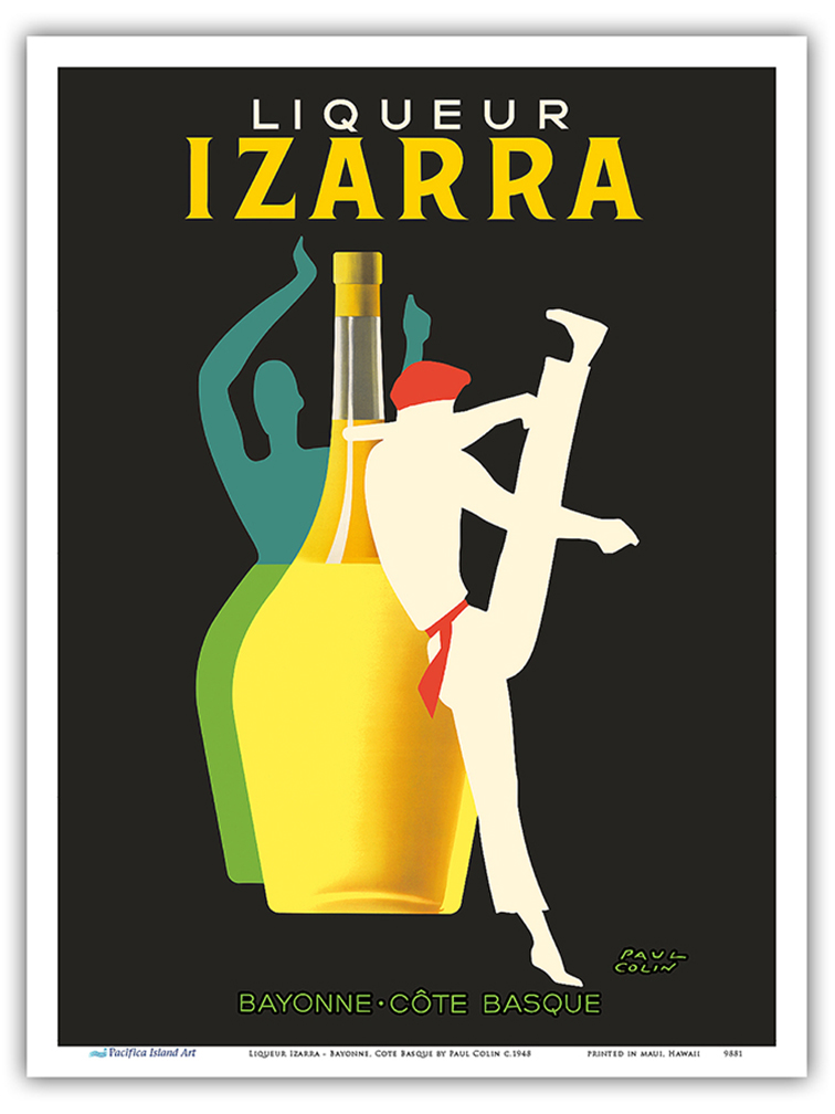 Liqueur Izarra - Vintage Advertising Poster by Paul Colin 1948 - Picture 16 of 25