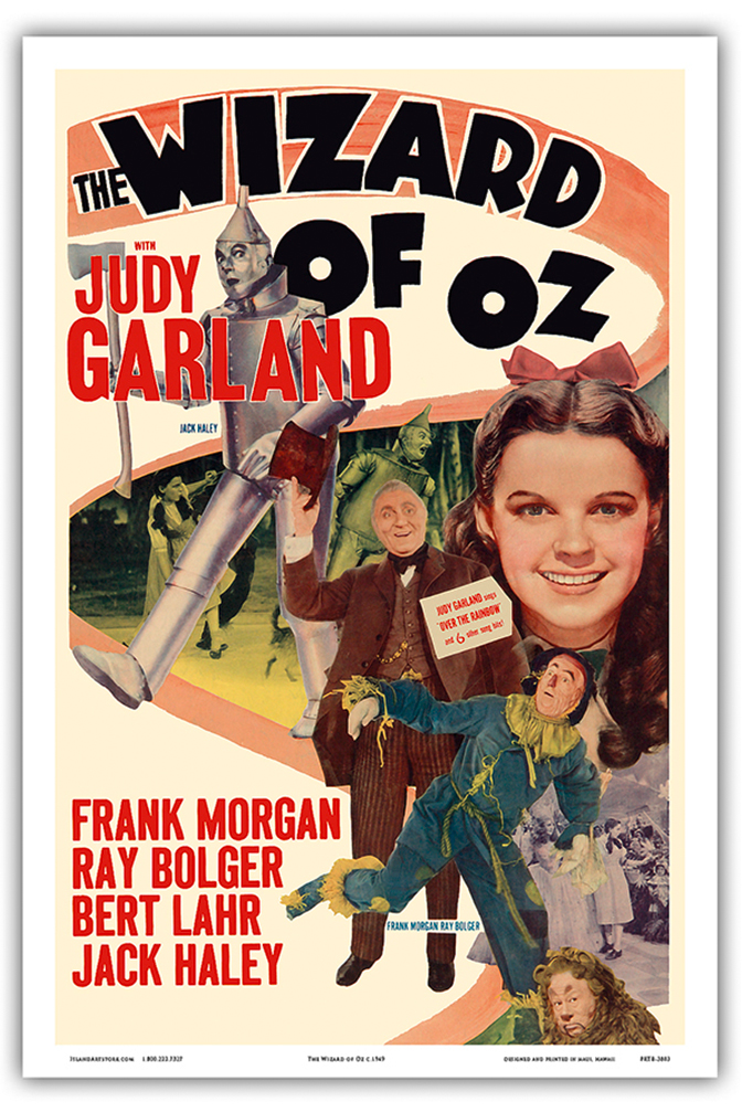 The Wizard of Oz - Starring Judy Garland - Vintage Film Movie Poster 1949 - Picture 17 of 25