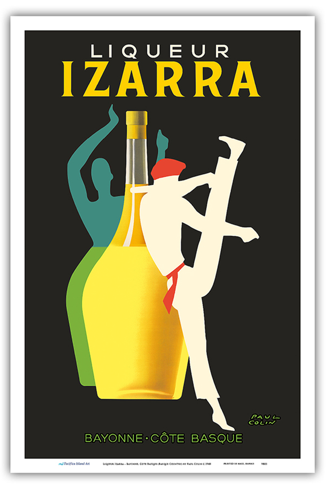 Liqueur Izarra - Vintage Advertising Poster by Paul Colin 1948 - Picture 17 of 25