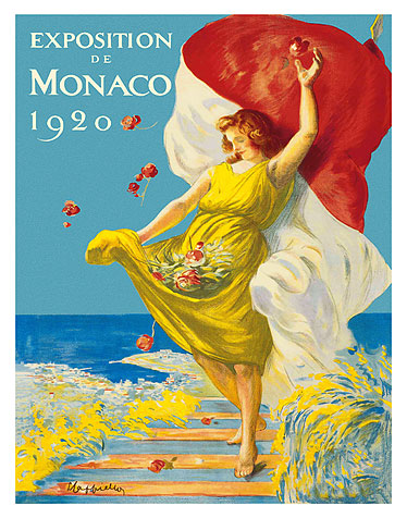 Art Prints & Posters - Exposition De Monaco 1920 - French Riviera - Fine  Art Prints & Posters - ClassicVintagePosters.com