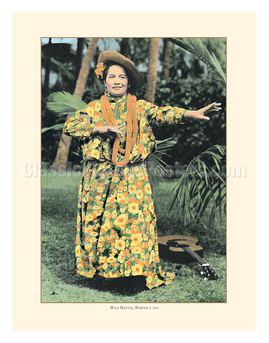 Art Prints Posters Hilo Hattie Hawaiian Singer Hula Dancer