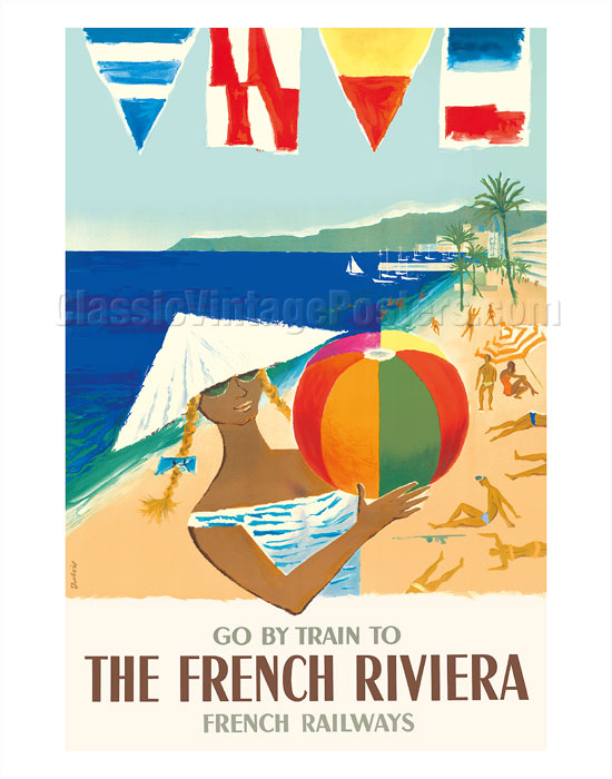 Vintage French Travel Poster, Poster Classics of France, French Travel  Posters