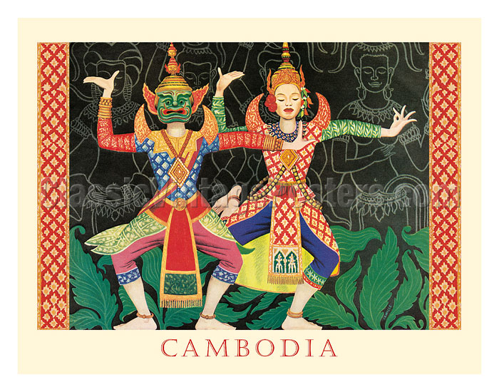 Art Prints & Posters Cambodia Modern Cambodian Dancers Ancient