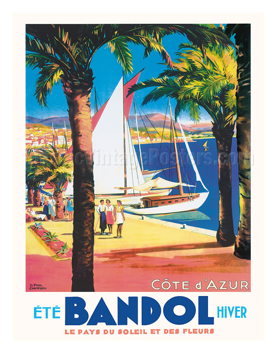 Art Prints & Posters - Bandol - Côte d’Azur France - Summer, Winter in ...