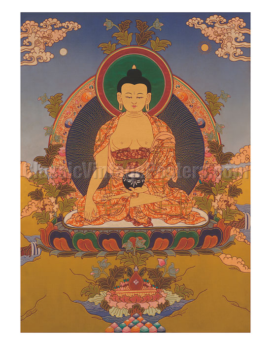 Art Prints & Posters - Shakyamuni Buddha in Bhumisparsha Mudra 