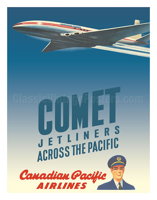 VINTAGE CANADA CANADIAN PACIFIC AIRLINES LUGGAGE LABEL