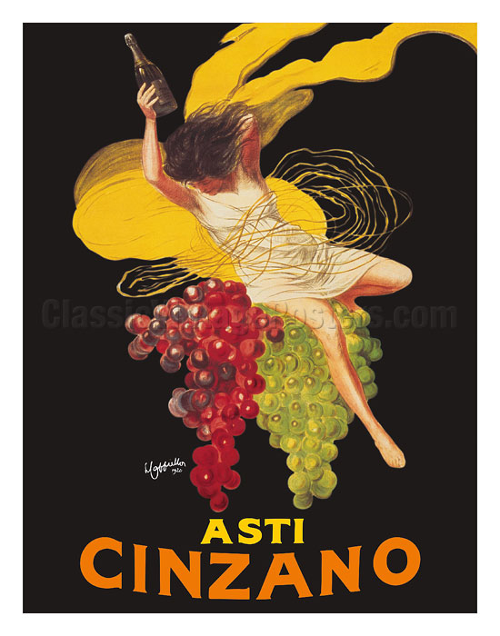 Art Prints Posters Asti Cinzano Asti Spumante Italian Sparkling White Wine C 1910 Giclee Art Prints Posters Classicvintageposters Com