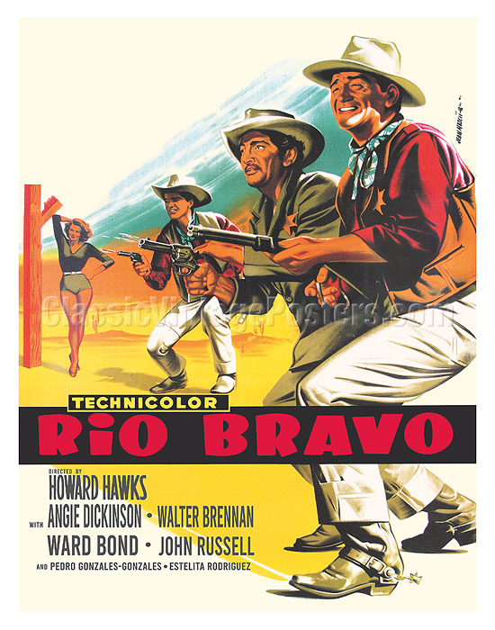 Art Prints Posters Rio Bravo Directed By Howard Hawks C 1959 Fine Art Prints Posters Classicvintageposters Com