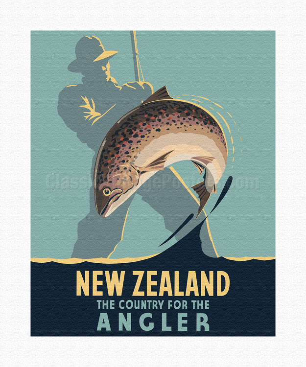 Art Prints & Posters - New Zealand - The Country for the Angler