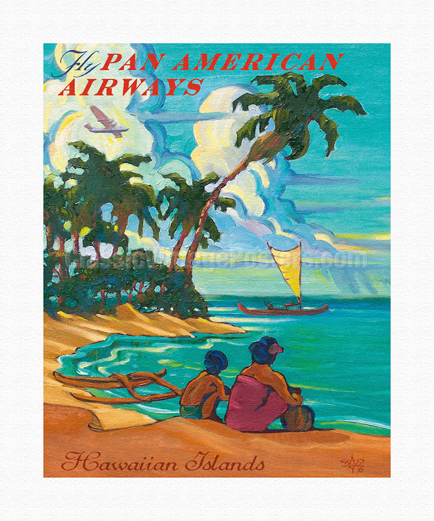 PAN AMERICAN WORLD AIRWAYS hawaii アート