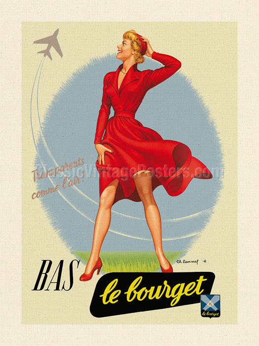 LE BOURGET 1968 STOCKING TIGHT & HOSIERY  French Magazine Print AD