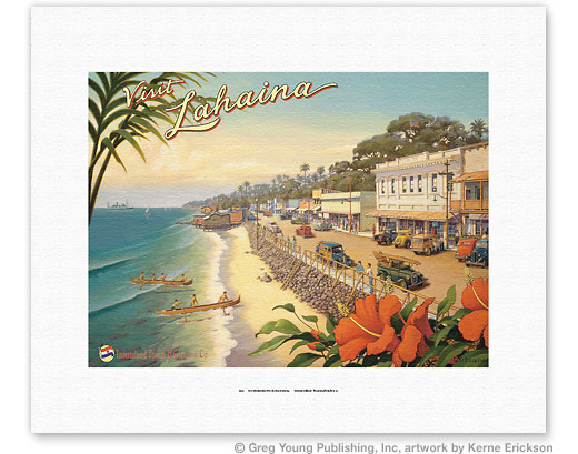 visit lahaina poster