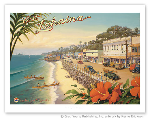 visit lahaina poster