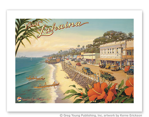 visit lahaina poster