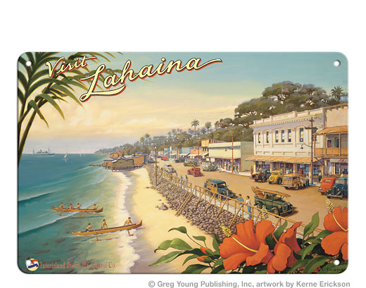 visit lahaina poster