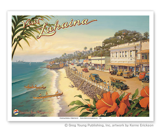 visit lahaina poster