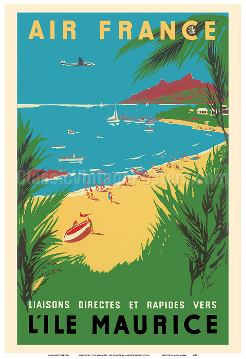 Poster Mauritius Ile Maurice Africa Le Morne Brabant Fine Art Print Photo