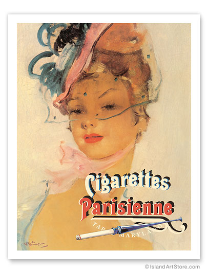 Fine Art Prints & Posters - Parisienne - Swiss Brand Cigarettes - Fine ...