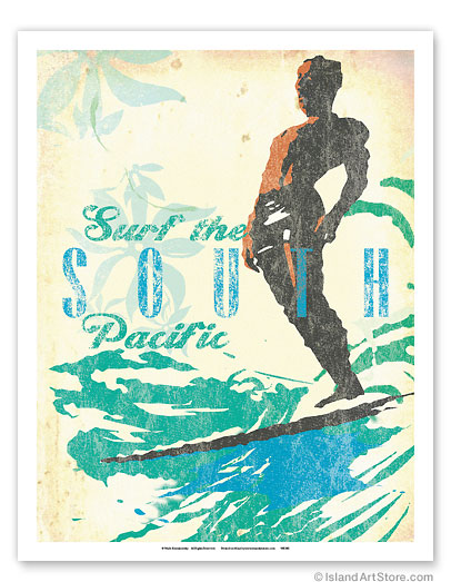 Wade Koniakowsky Visit Southern Florida Vintage Travel Poster Print 
