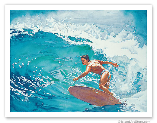 Fine Art Prints & Posters - Hawaiian Surfer 