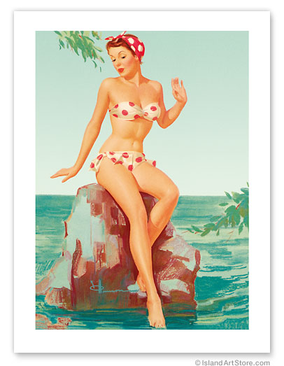 World Cups Flags Bikini Tops Boobs Pinup Cool Wall Decor Art Print