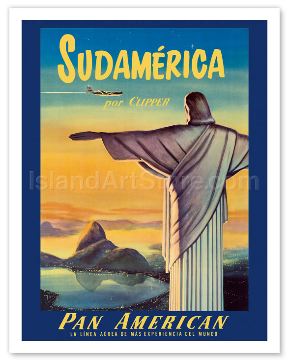 Travel Ad Pan Am to Rio 1954  Envisioning The American Dream