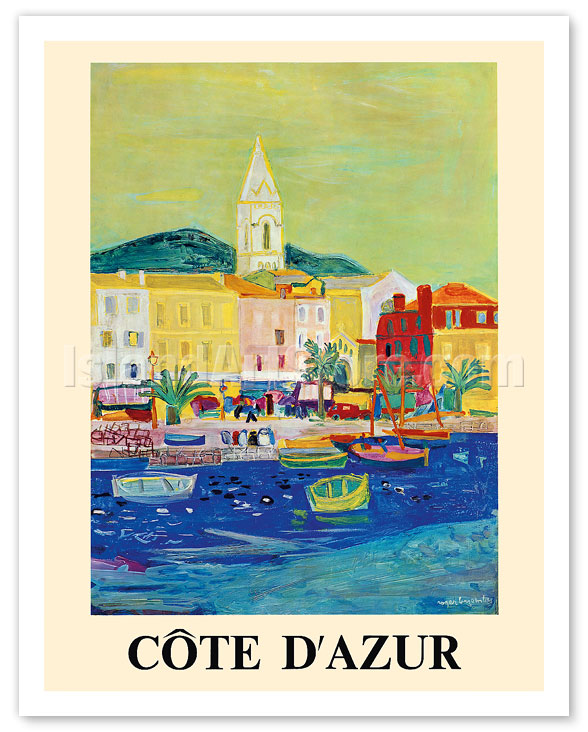 Fine Art Prints & Posters - Côte d'Azur (French Riviera) - Port of ...