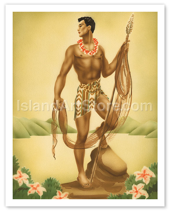 HAWAIIAN WARRIOR Poster Print