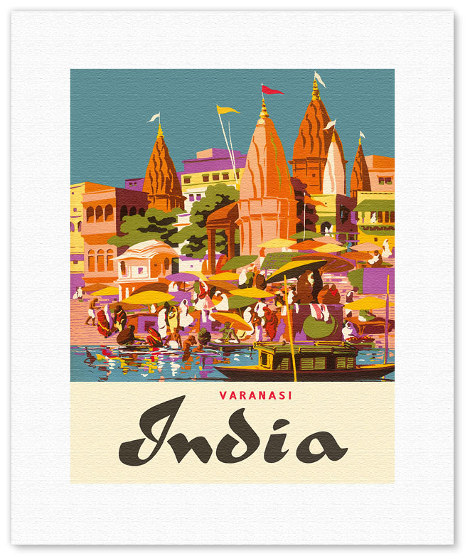 Fine Art Prints & Posters - Varanasi India - Ganges River