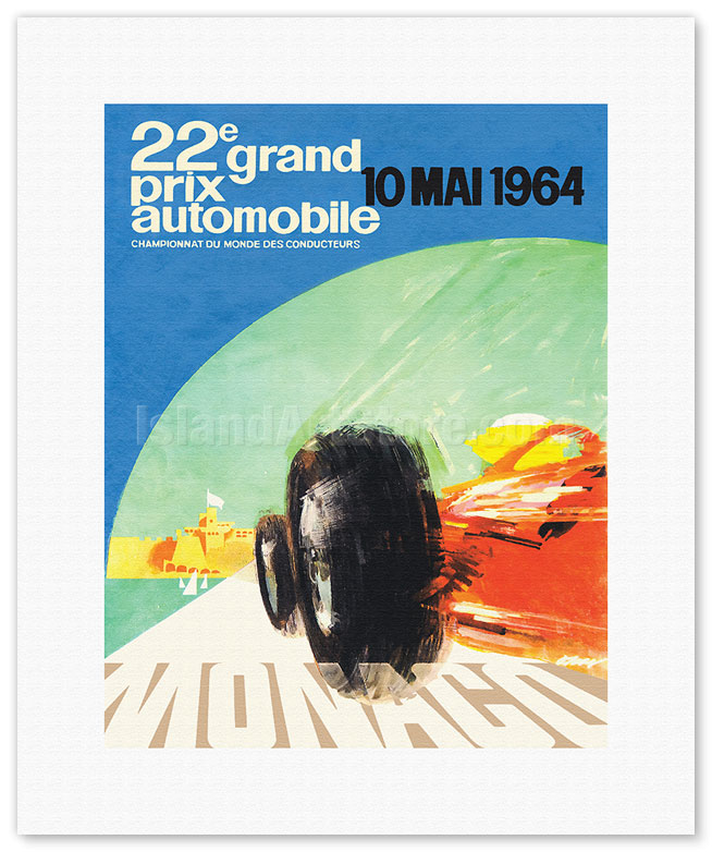 1964年 フランスグランプリ 公式ポスター 1964年 フランスグランプリ 公式ポスター