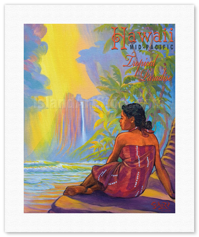 Fine Art Prints Posters Hawaii Mid Pacific Tropical Paradise Giclee Art Prints Posters Islandartstore Com