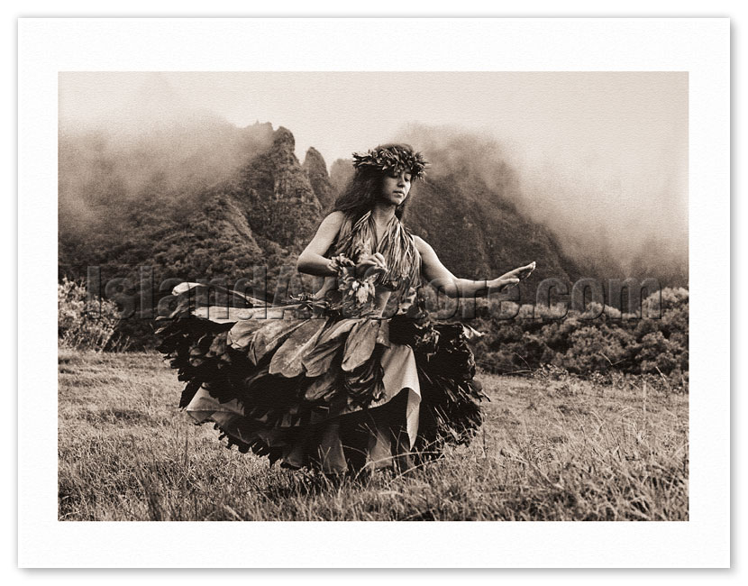 Amazon.com: Graceful Hawaiian Hula Dancer - Vintage Hawaiian Airbrush Art  by Gill c.1940s - Master Art Print (Unframed) 9in x 12in: Artwork: Posters  & Prints