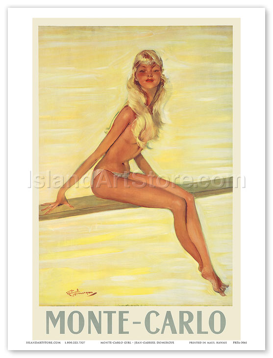 Fine Art Prints & Posters - Monte-Carlo Blonde Girl, France - Fine Art  Prints & Posters - IslandArtStore.com