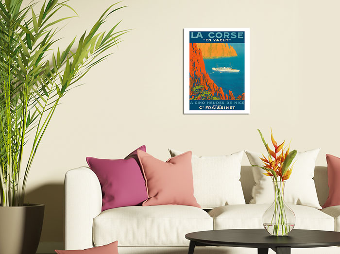 Art Prints & Posters - La Corse en Yacht (The Corsica Yacht) CInq ...