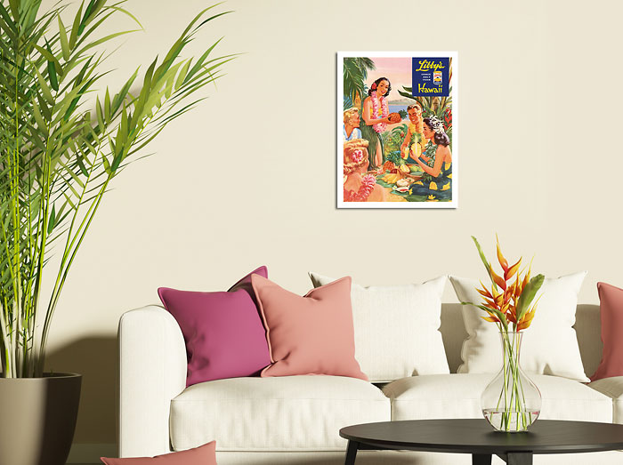 Art Prints & Posters - Hawaiian Luau, Libby's Pineapple Hawaii - Fine ...