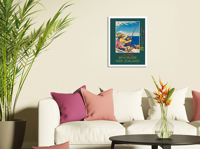 Art Prints & Posters - Bay of Islands - New Zealand - Sword Fishing - New  Zealand Railways - c. 1930 - Fine Art Prints & Posters 