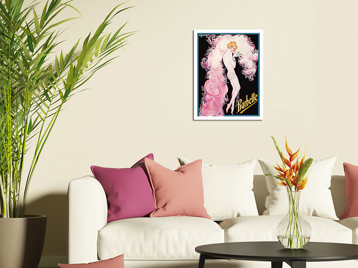 Gesmar Vintage Poster Print Barbette Greatest Drag Queen at Folies Bergère 