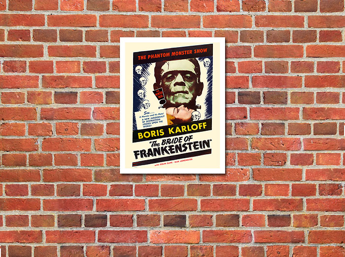 Bride of Frankenstein Silk Fabric Movie Poster 24"x32"