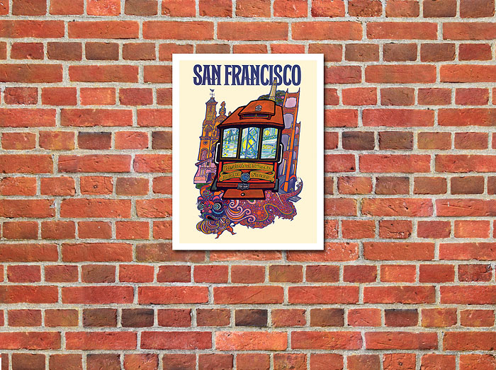 Fine Art Prints & Posters - San Francisco - Presidio, California, Market  Street Cable Car - c. 1960 - Fine Art Prints & Posters