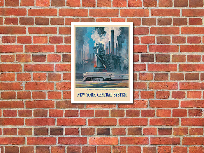  RelicPaper 1943 New York Central: Wartime Guide to Grand  Central, New York Central Print Ad: Posters & Prints